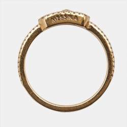 Messika Move Uno Pavé Diamond 18k Rose Gold Ring Size 51