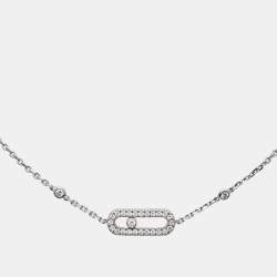 Messika Move Uno Diamonds 18k White Gold Bracelet