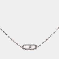 Messika Move Uno Diamonds 18k White Gold Bracelet