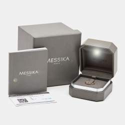 Messika Move Uno Diamond 18k Rose Gold Ring Size 53