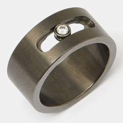 Messika Move Titanium Diamond Ring Size 58