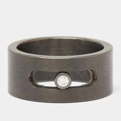 Messika Move Titanium Diamond Ring Size 58