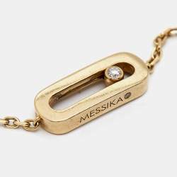 Messika Move Uno Diamond 18k Yellow Gold Bracelet