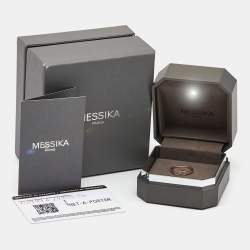 Messika Move Uno Diamond 18k Rose Gold Ring Size 54