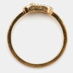 Messika Move Uno Diamond 18k Rose Gold Ring Size 54