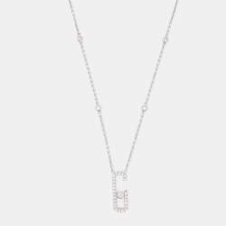 Messika Move Addiction Pavé  Diamond 18K White Gold Necklace