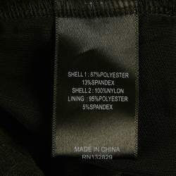 Pre Owned فستان شفاف دانتيل وشبكة مايكل كوستيلو إكس ريفولف أسود xx صغير