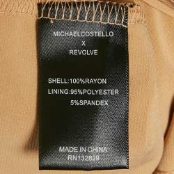 مملوكة مسبقًا Michael Costello x Revolve Black Lace Flared Sleeve Bodysuit S