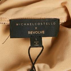 مملوكة مسبقًا Michael Costello x Revolve Black Lace Flared Sleeve Bodysuit S