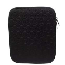 Michael Kors Black Neoprene Zipper iPad Tablet Case
