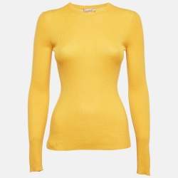 Michael Kors Lemon Yellow Cashmere Knit Jumper S