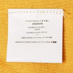 Michael Kors Lemon Yellow Cashmere Knit Jumper S