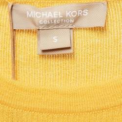 Michael Kors Lemon Yellow Cashmere Knit Jumper S