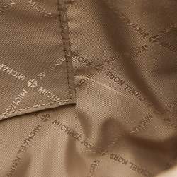 Pre Owned Michael Kors Dark Brown Signature Coated Canvas Large Maple Tote