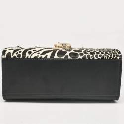 Pre Owned Michael Kors Black Calfhair and Leather Hamilton Tote