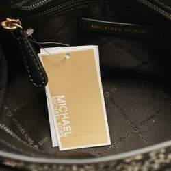 Pre Owned Michael Kors Black Calfhair and Leather Hamilton Tote