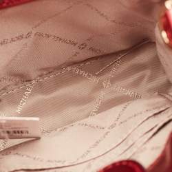 Pre Owned Michael Kors Red Glossy Leather XS Mercer Tote