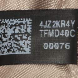 Pre Owned Michael Kors Pink/Beige Signature Coated Canvas and Leather Jet Set Crossbody Bag