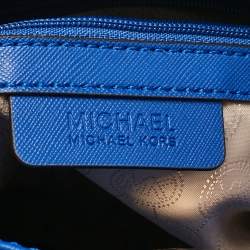 Michael Kors Blue Leather East/West Hamilton Tote