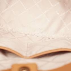 Pre Owned Michael Kors Grey Coated Canvas Faux Leather Large Shopper Tote