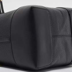 Pre Owned Michael Kors Black Leather Medium Mercer Bucket Bag