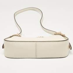 Michael Kors Cream Leather Small Wilma Crossbody Bag