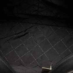 Pre Owned Michael Kors Black Leather Large Shania Chain Tote