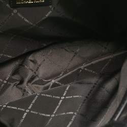 Pre Owned Michael Kors Black Leather Large Trisha Tote