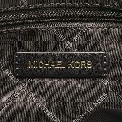 Pre Owned Michael Kors Black Leather Large Trisha Tote
