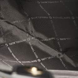 Pre Owned Michael Kors Black Leather Large Trisha Tote