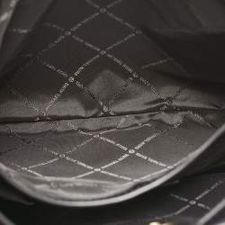 Pre Owned Michael Kors Black Leather Large Trisha Tote