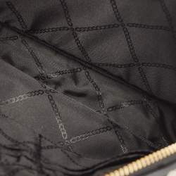 Michael Kors Black Signature Canvas Large East West Jet Set Charm Crossbody Bag