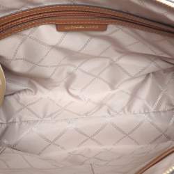 Pre Owned Michael Kors White Signature Coated Canvas Medium Marilyn Tote