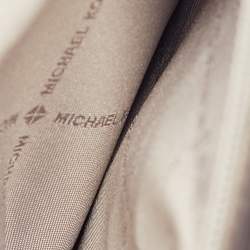 Pre Owned Michael Kors Blue Signature Coated Canvas and Leather Jaycee Backpack