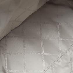 Pre Owned Michael Kors Vanilla/Brown Signature Coated Canvas Large Sullivan Tote