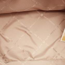 Pre Owned Michael Kors Grapefruit Leather Extra-Small Jet Set Travel Tote