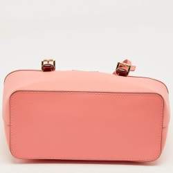 Pre Owned Michael Kors Grapefruit Leather Extra-Small Jet Set Travel Tote