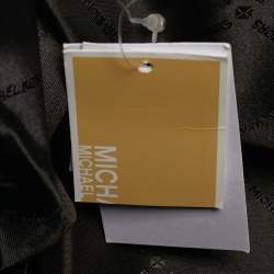 Pre Owned Michael Kors Avril Large Black Canvas and Leather Tote