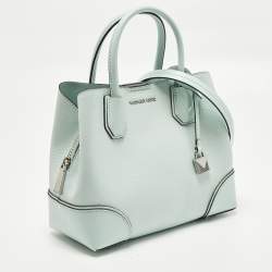 Pre Owned حقيبة يد مايكل كورس مرسر غاليري جلد أخضر ماء صغير