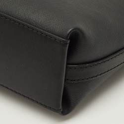 مملوكة مسبقًا Michael Kors Jet Set Travel Black Leather Crossbody Bag