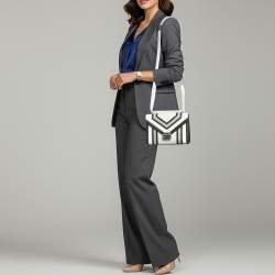 Pre Owned Michael Kors Whitney Medium Multicolor Coated Canvas and Faux Leather Shoulder Bag