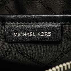 Pre Owned Michael Kors Jet Set Charm Large Tricolor Signature Coated Canvas Camera Crossbody Bag