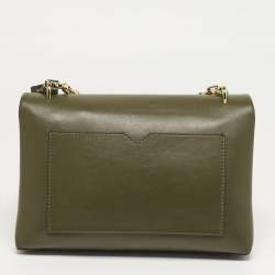 مملوكة مسبقًا Michael Kors Cece Large Olive Green Leather Shoulder Bag