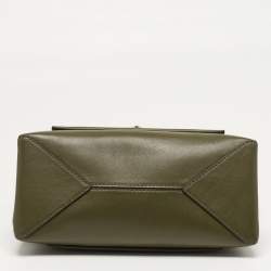مملوكة مسبقًا Michael Kors Cece Large Olive Green Leather Shoulder Bag