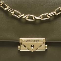 مملوكة مسبقًا Michael Kors Cece Large Olive Green Leather Shoulder Bag