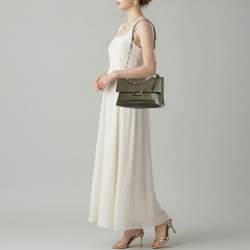 مملوكة مسبقًا Michael Kors Cece Large Olive Green Leather Shoulder Bag