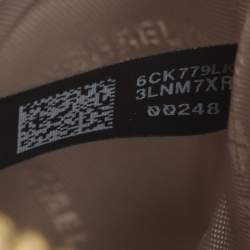 Pre Owned Michael Kors Mercer Medium Light Pink/Beige Signature Coated Canvas and Leather Tote