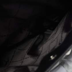 Pre Owned Michael Kors Whitney Medium Black Quilted Faux Leather Chain Tote