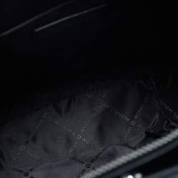 Pre Owned Michael Kors Whitney Medium Black Quilted Faux Leather Chain Tote