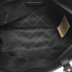 Pre Owned Michael Kors Jet Set Travel Medium Black Double Pocket Tote